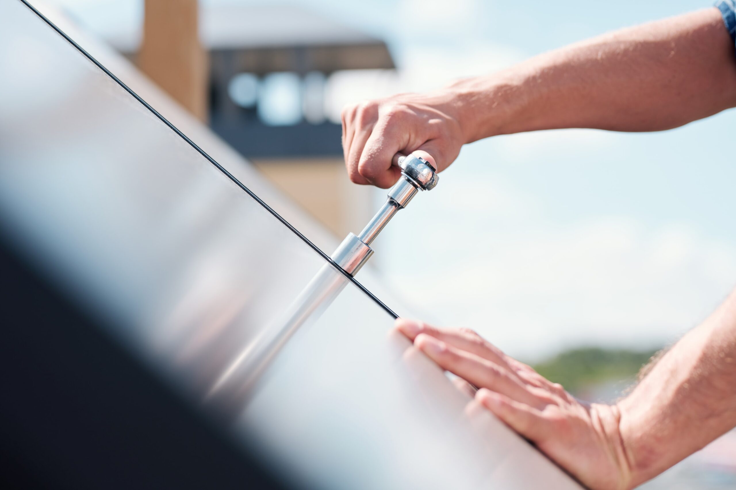 steel roof installation