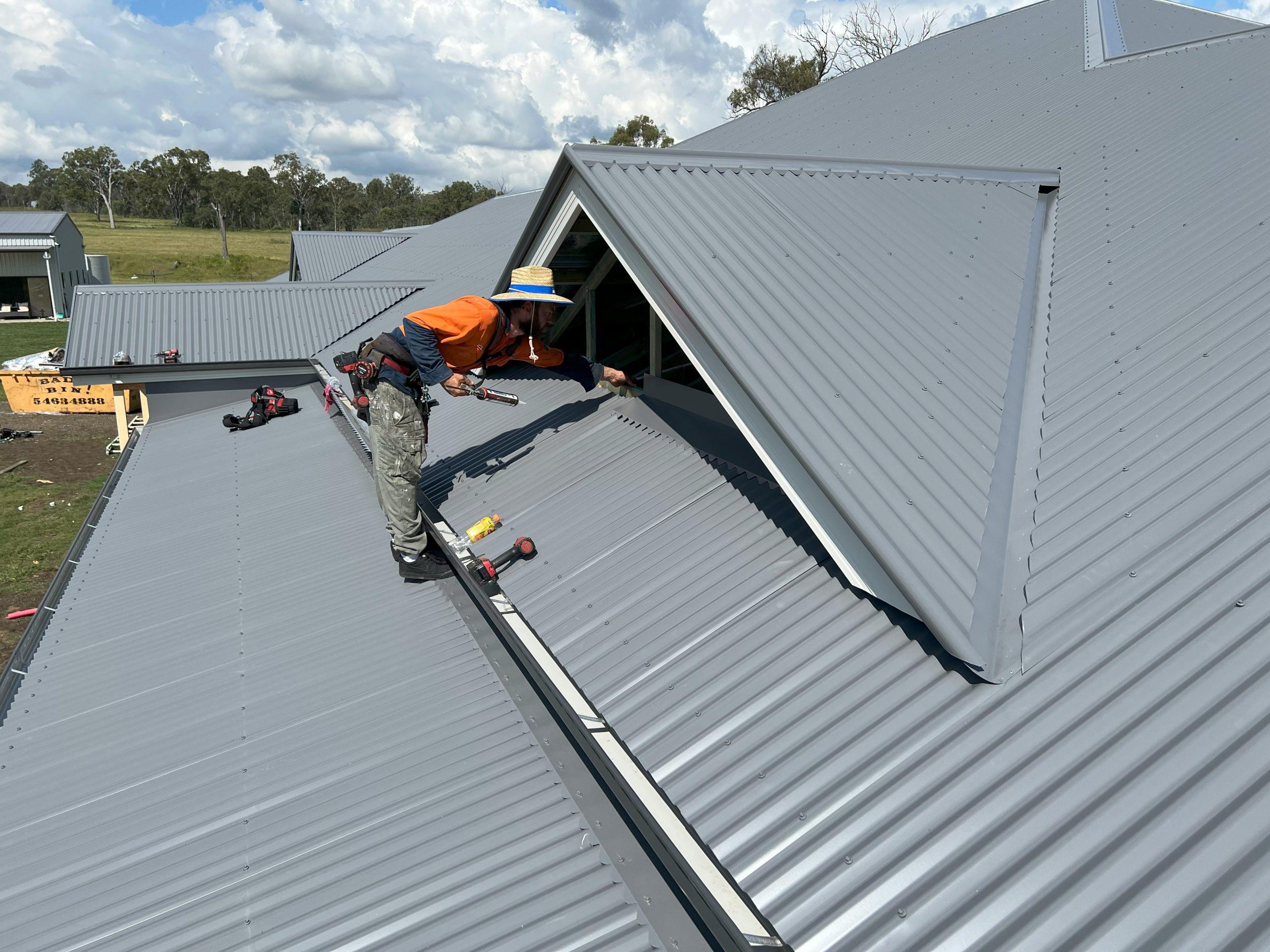 commercial roofing job
